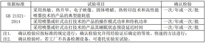 复印机、打印机节能认证审厂标准